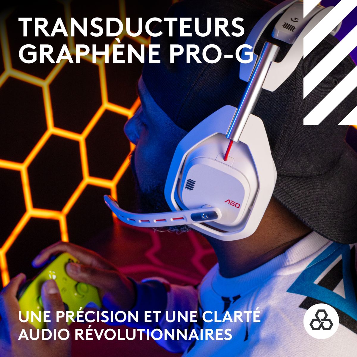 Casque gamer G Astro A50  LIGHTSPEED couleur unique, LOGITECH