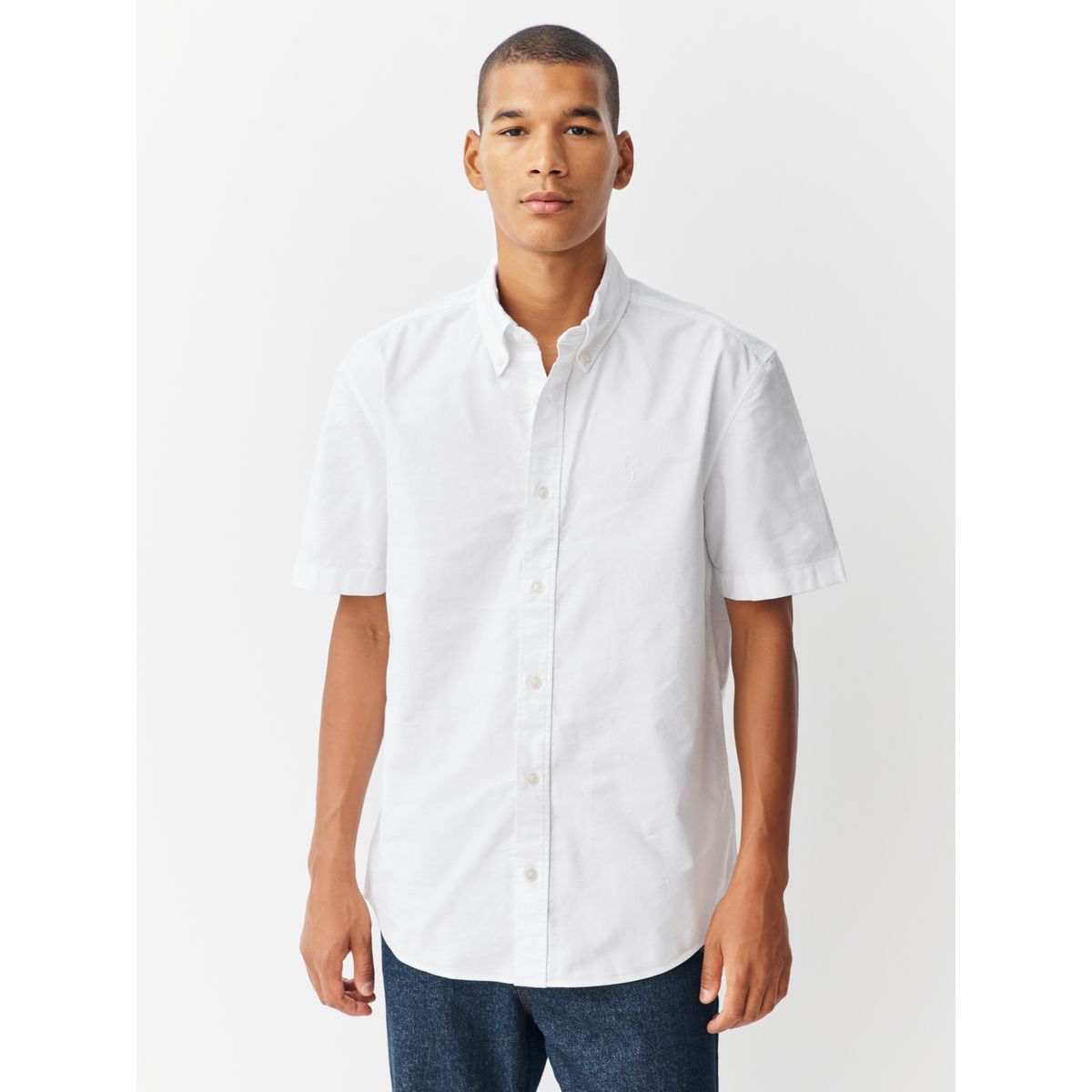 Chemise oxford à manches courtes blanc, NEXT