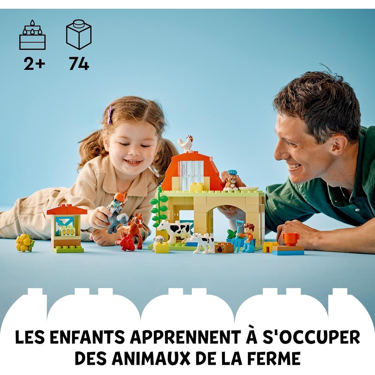 LEGO DUPLO - Prendre soin des animaux de la ferme - 10416 multicolore, LEGO