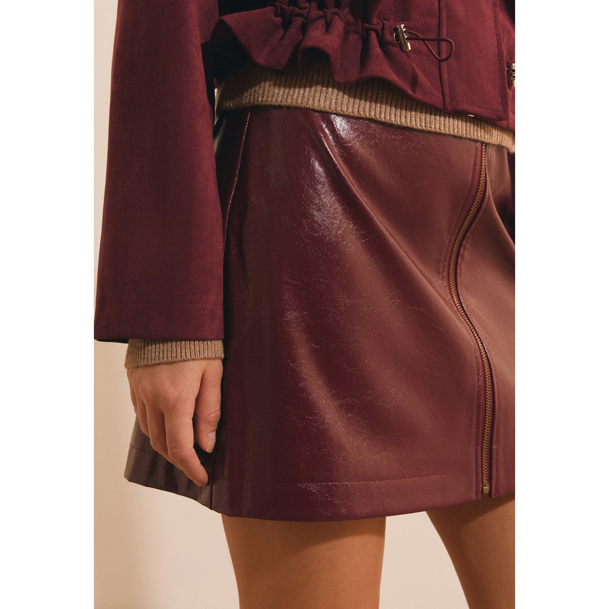 ETAM JUPE VIVIANE - JUPE bordeaux grenat, ETAM