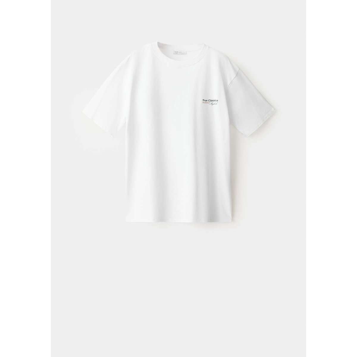 T-shirt coton imprimé graphique blanc cassé, MANGO TEEN