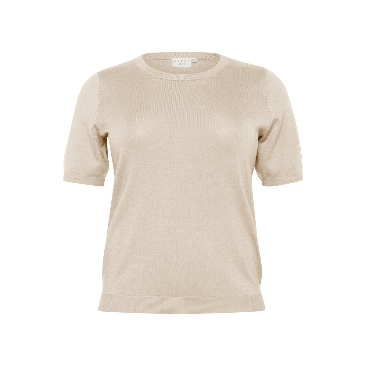 Pullover tricoté beige feather gray melange, KAFFE CURVE