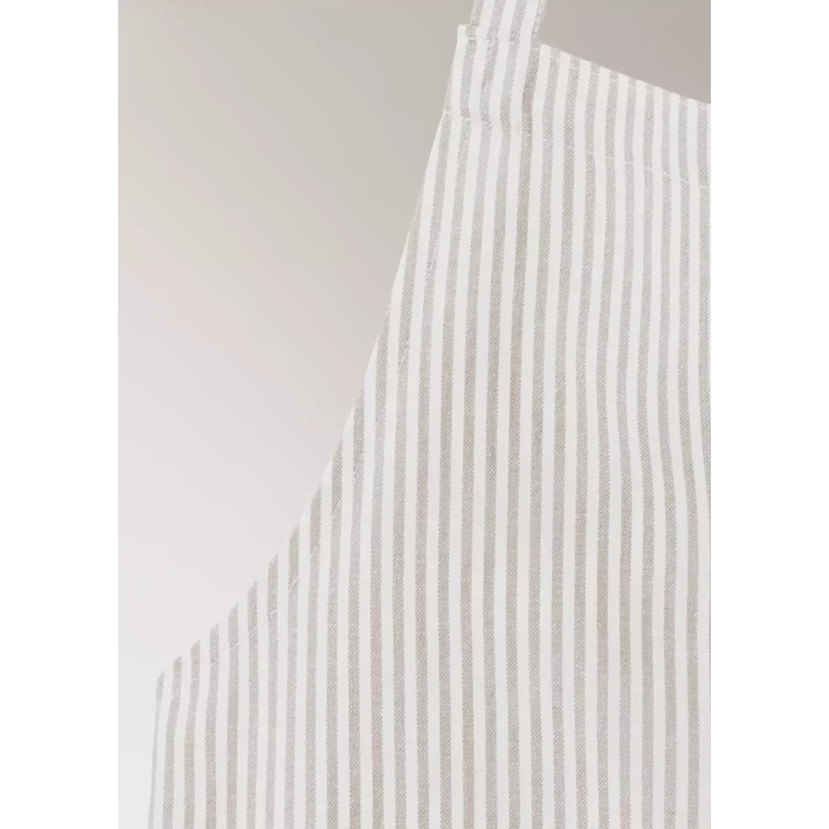 Tablier coton rayures marron clair/pastel, MANGO HOME