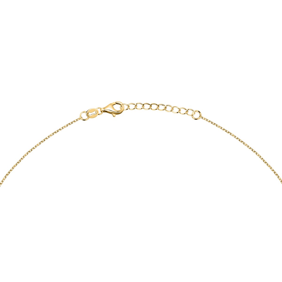Collier en acier, cristaux, SILVER or jaune, LA PETITE STORY