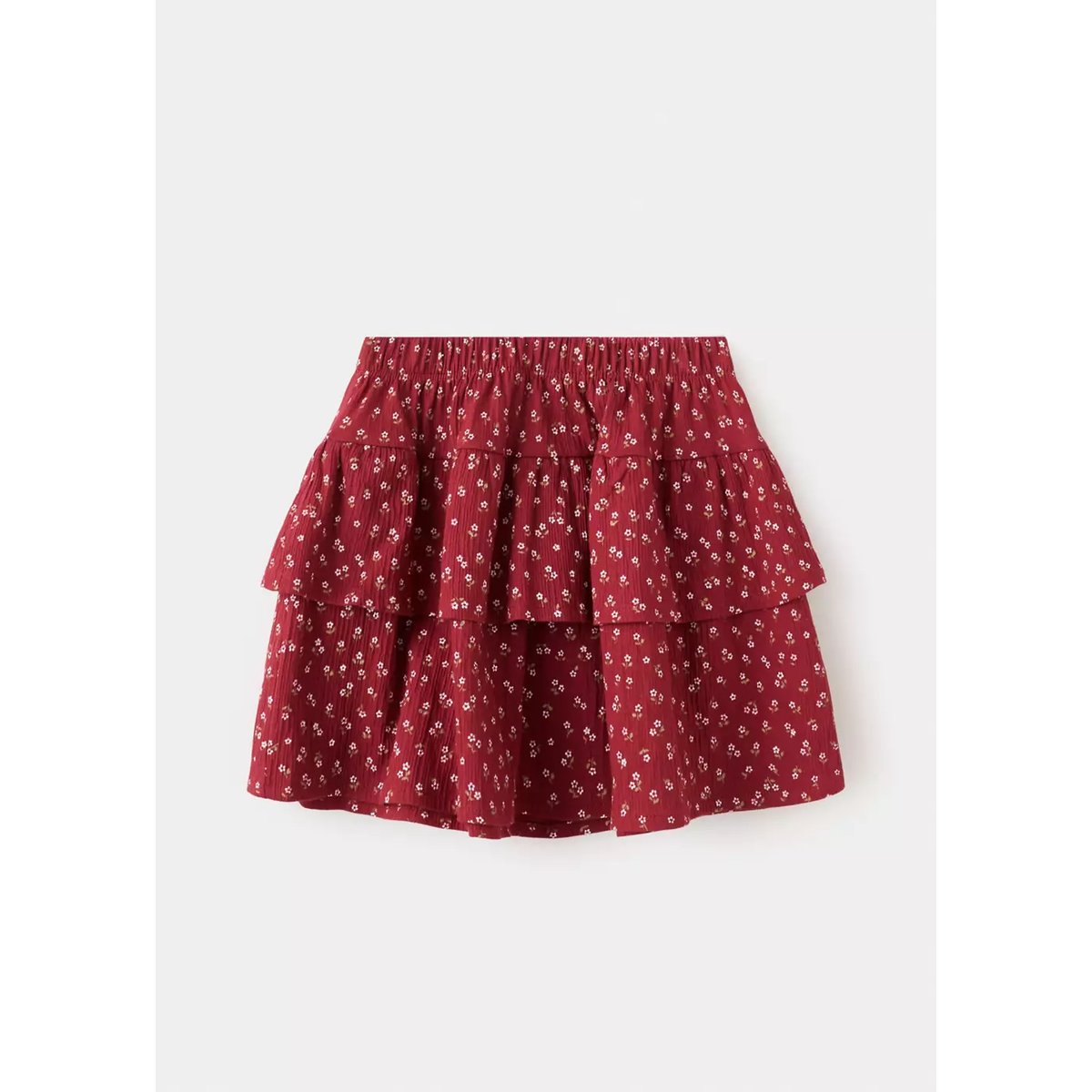 Jupe imprimée volants cerise, MANGO KIDS
