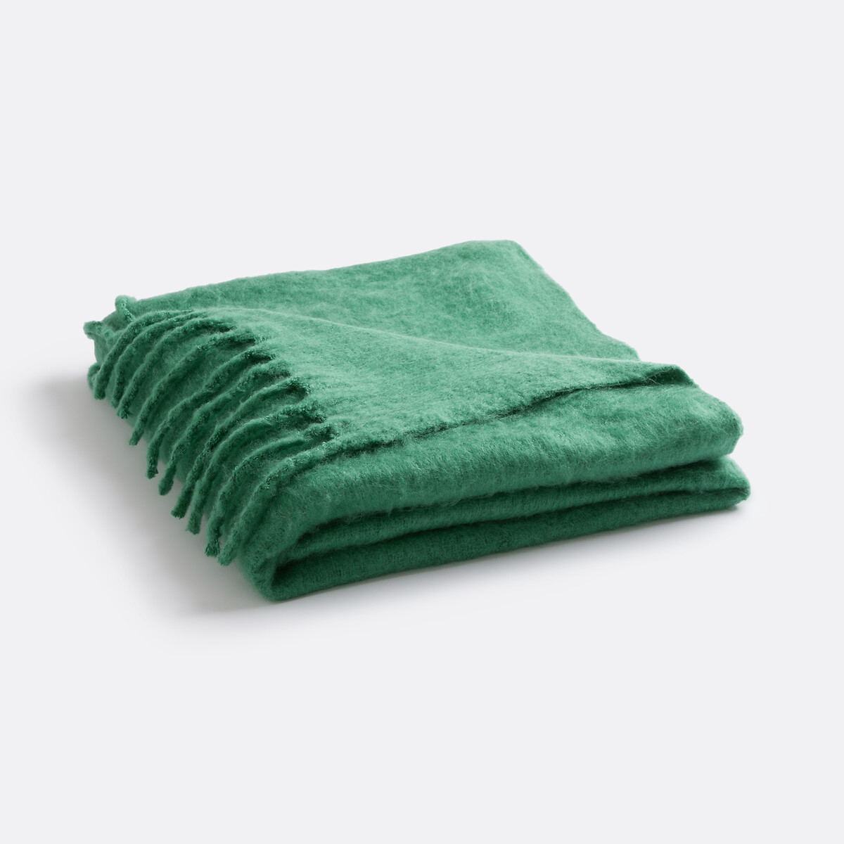 Plaid met franjes, Basalm groen  , LA REDOUTE INTERIEURS