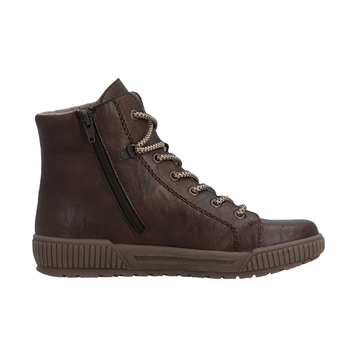 Bottines Cuir Clarino marron, RIEKER