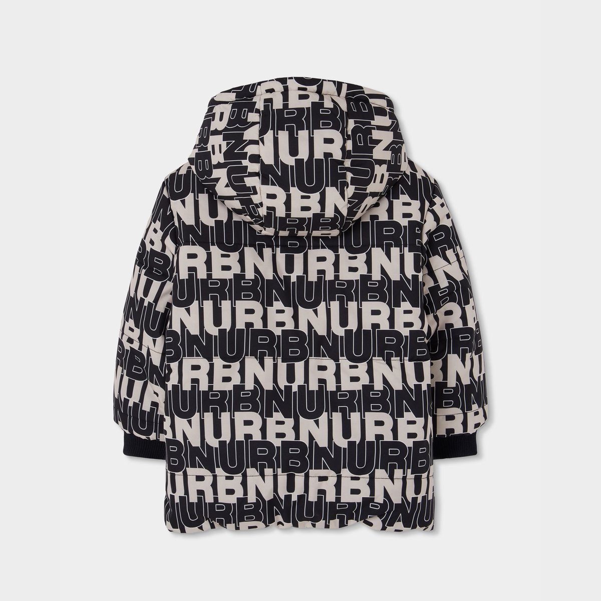 Parka garçon en tissu technique réversible imprimé lettres multicolore, BOBOLI
