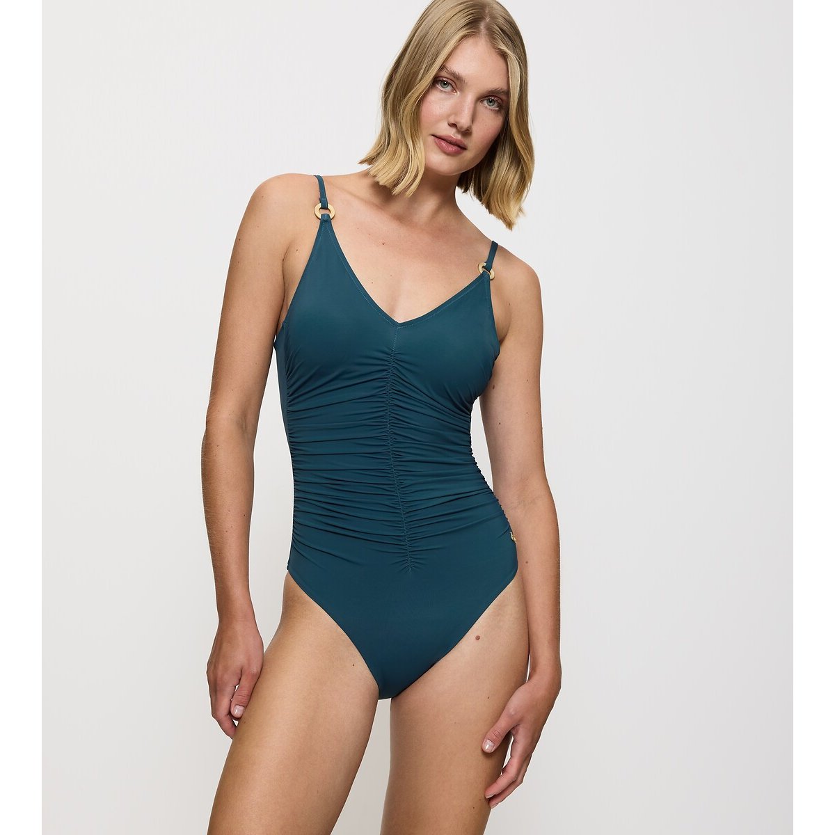 Summer Twist Ruched Swimsuit blue/green, TRIUMPH