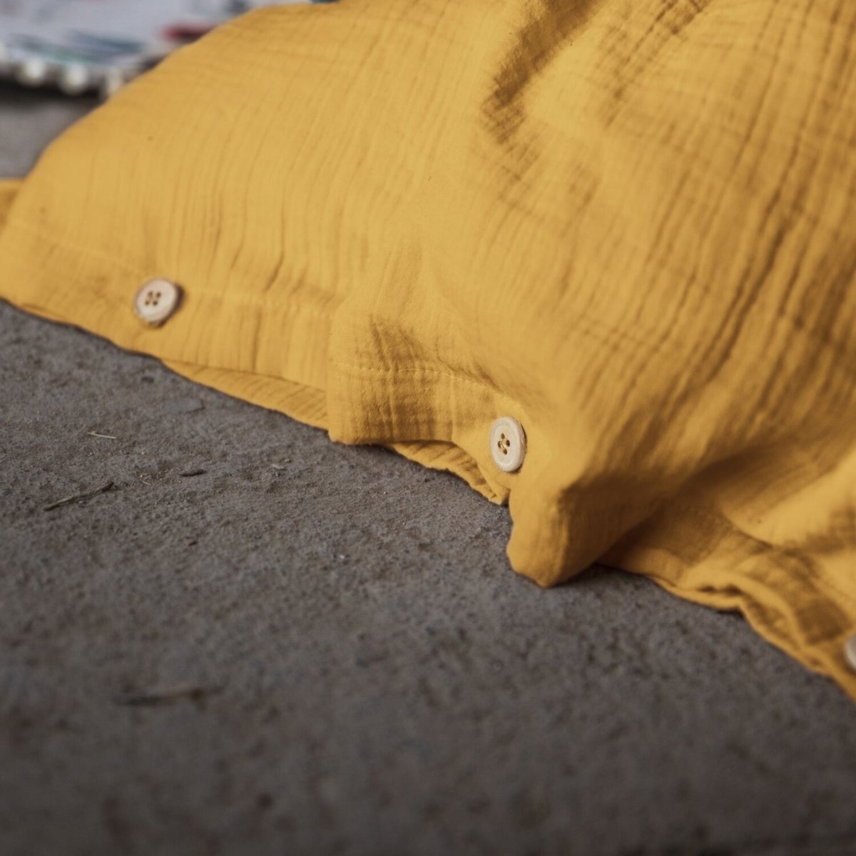 Housse de couette 100% gaze de coton safran, C DESIGN HOME TEXTILE