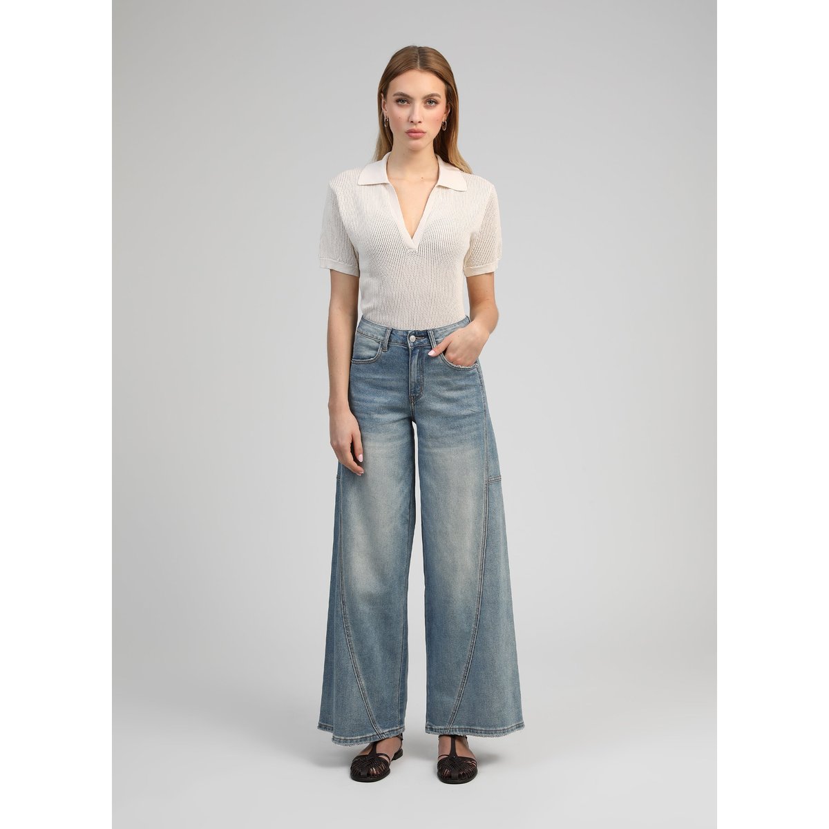 Pull VENOU ecru, AN'GE