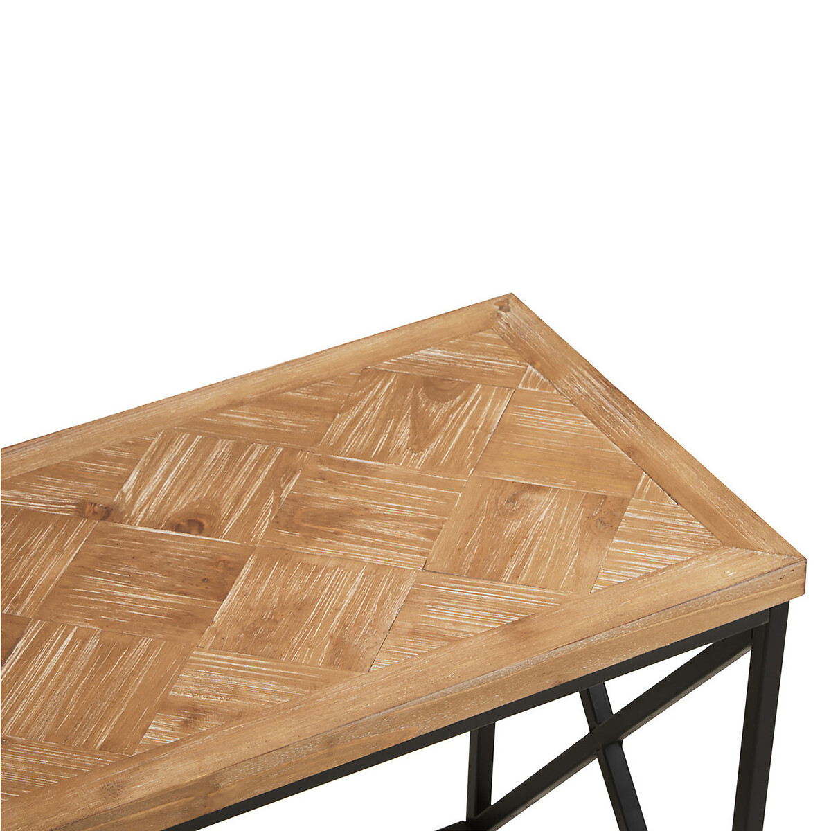 Parquet Fir Wood Coffee Table brown , SO'HOME