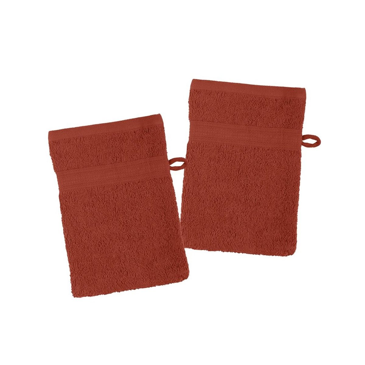 Lot de 2 gants de toilette Laguna orange, EDEN