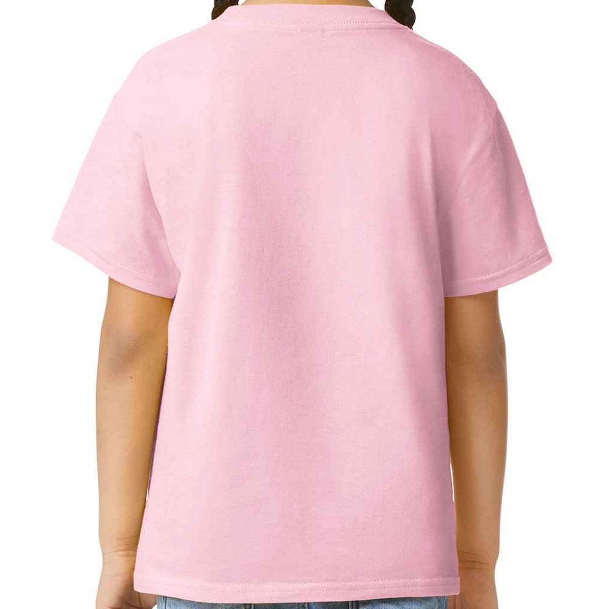 T-shirt léger manches courtes en coton rose clair, GILDAN