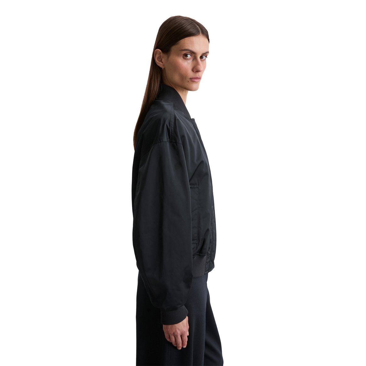 Blouson Travel Collection en sergé de polyester recyclé bleu foncé, MARC O'POLO