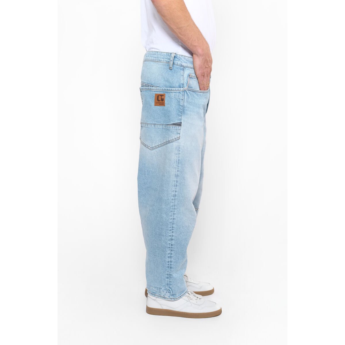 Jeans loose, large loose, longueur 34 blue, LE TEMPS DES CERISES