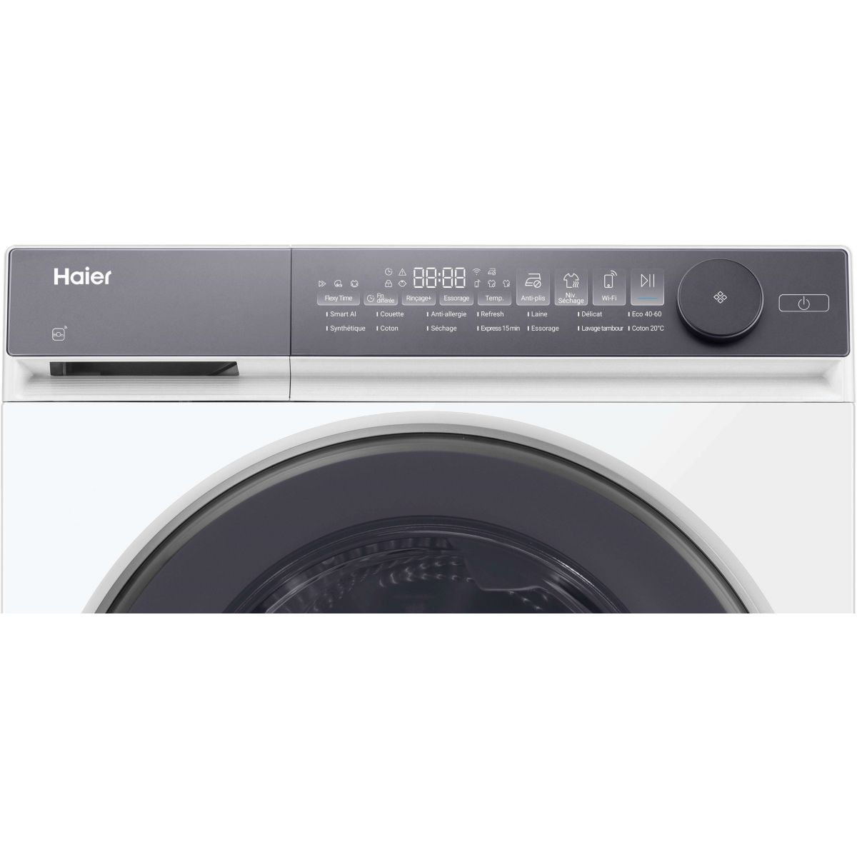 Lave linge séchant hublot HWD100-B14367UFR - 10/6 kg - 1400 tr/min - Classe D - Moteur Direct Motion - Connecté couleur unique, HAIER