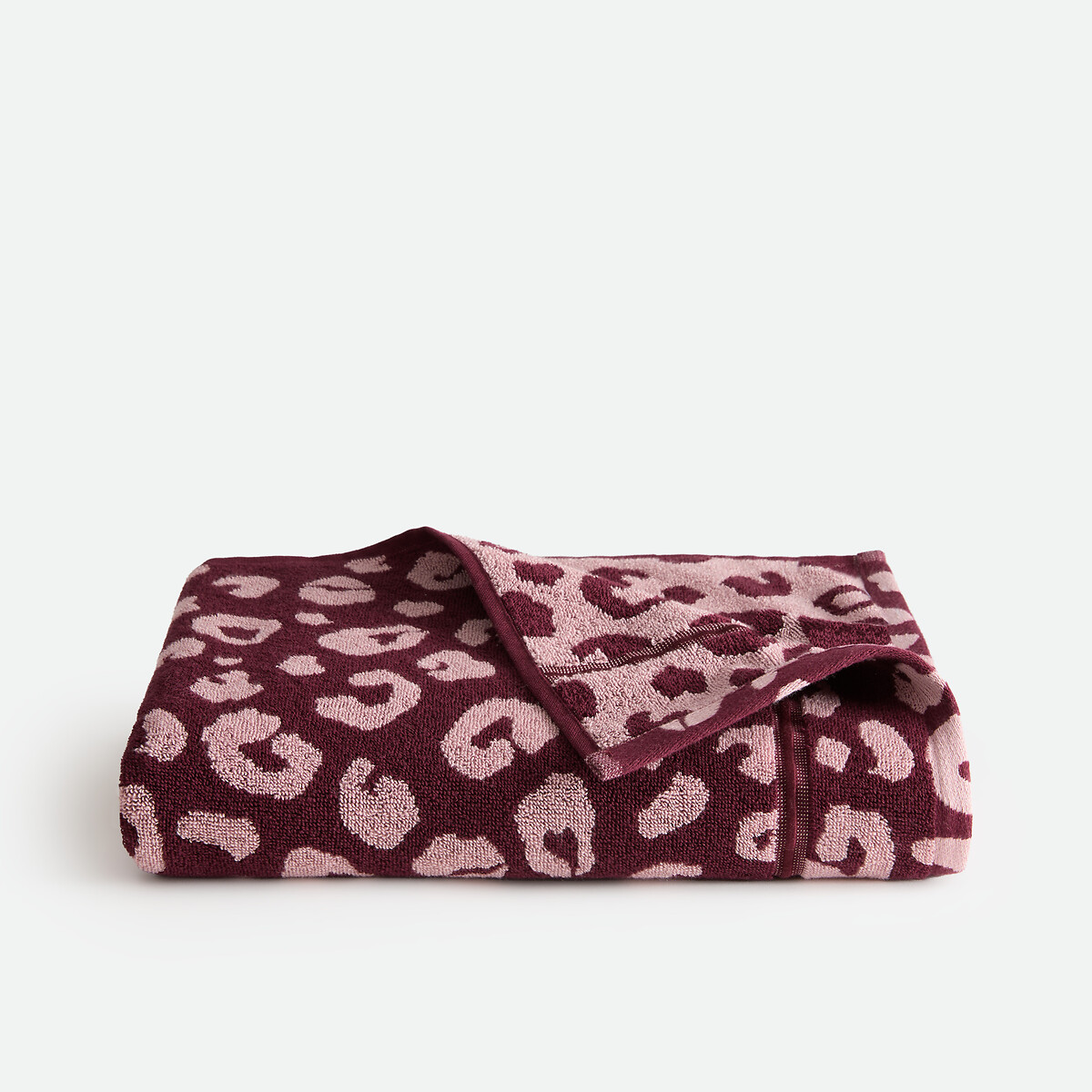 Maxi-Badetuch Zani leopard bordeauxrot, LA REDOUTE INTERIEURS
