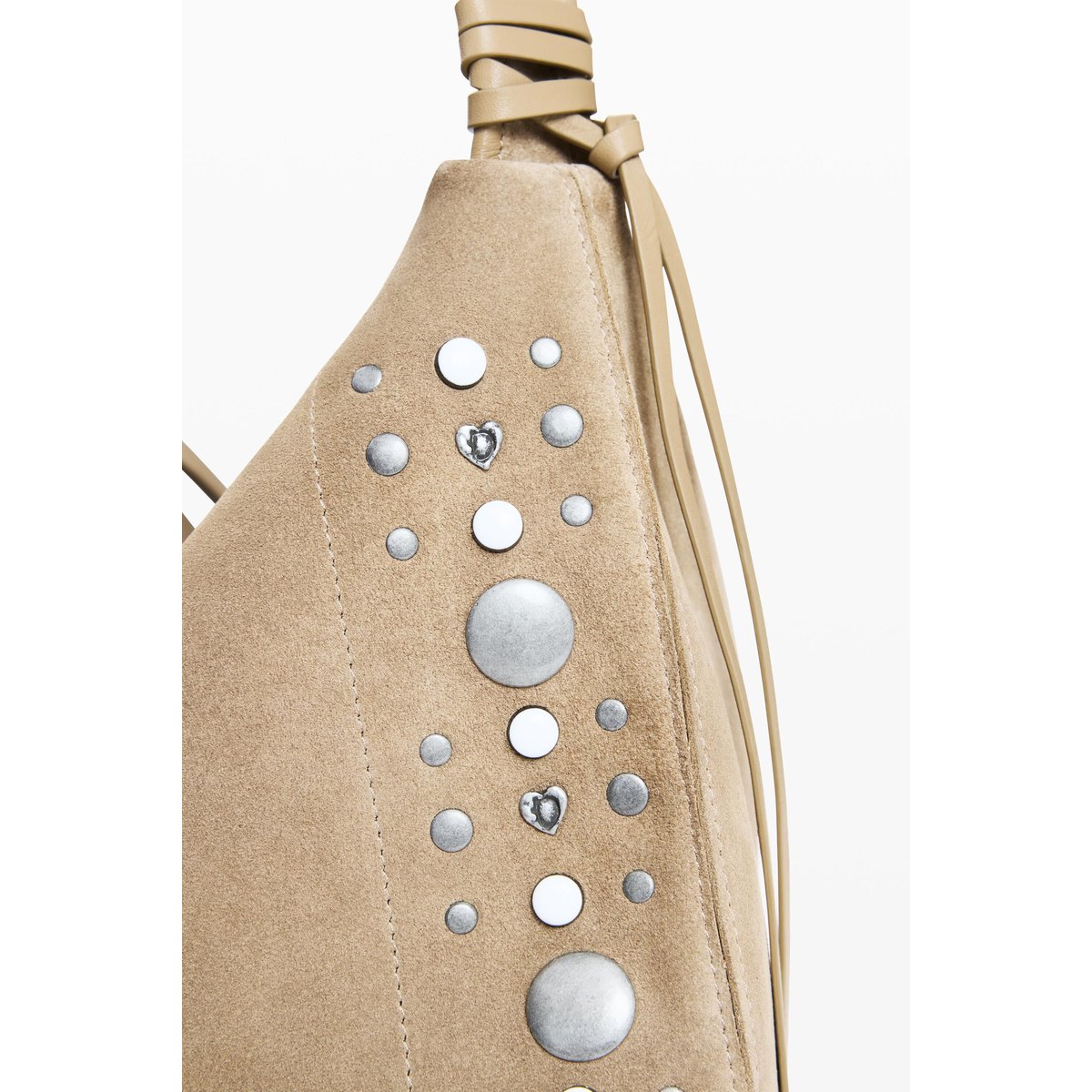 Sac à clous moyen marron, DESIGUAL