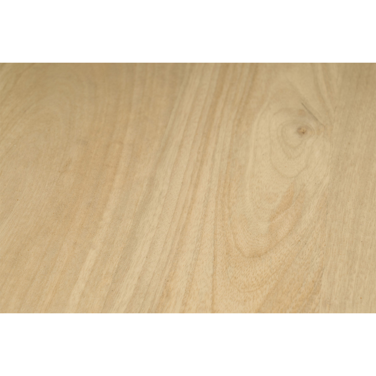Tables basses gigognes rondes bois manguier massif (lot de 2) BARREL bois clair / noir, MILIBOO