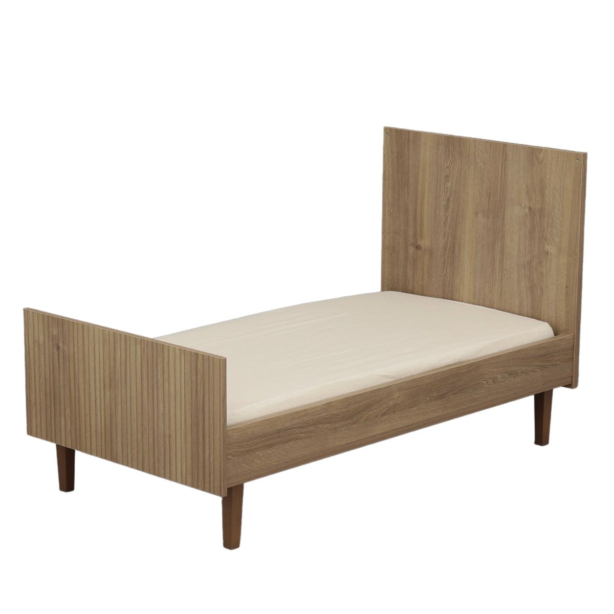 Lit évolutif - Little Big Bed décor imitation bois marron, SAUTHON