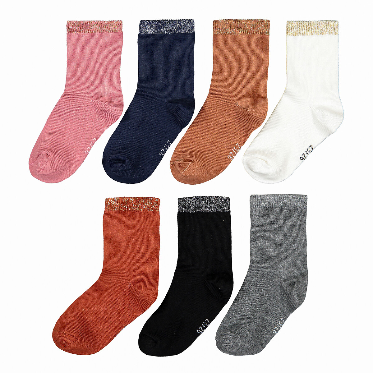 Lot de 7 paires de chaussettes multicolore, LA REDOUTE COLLECTIONS