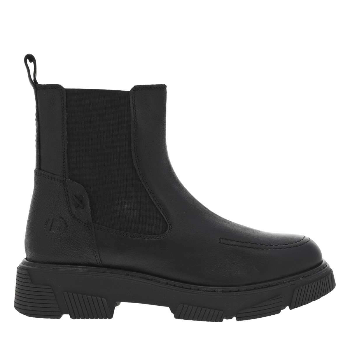 Bottines talon décroché bas noir, BUGATTI