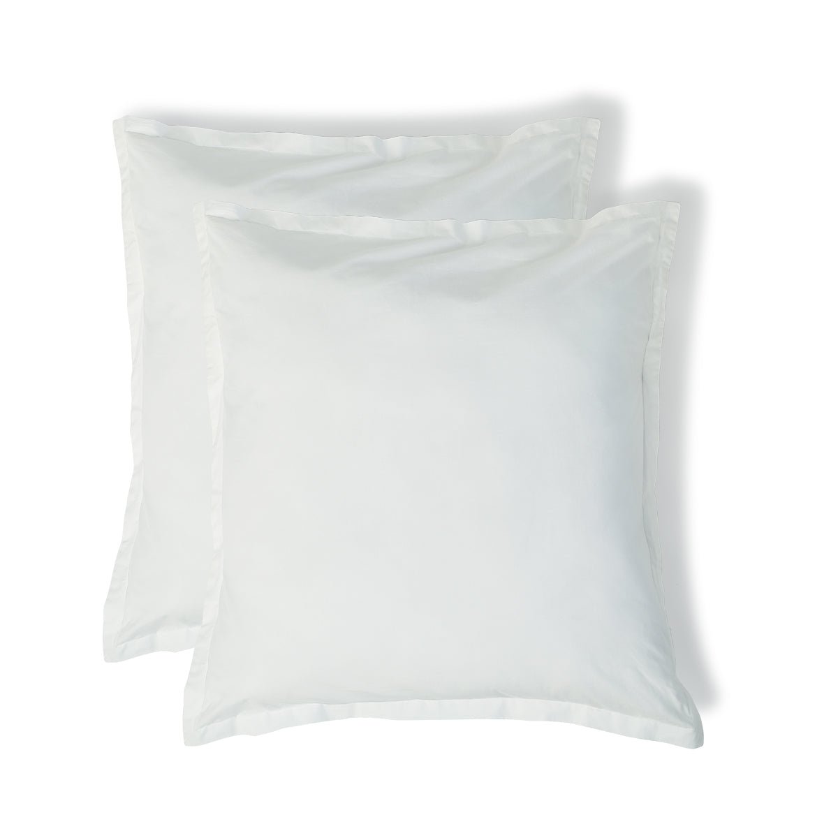 Taie d'oreiller (x2) percale de coton NINA blanc, FEBRONIE