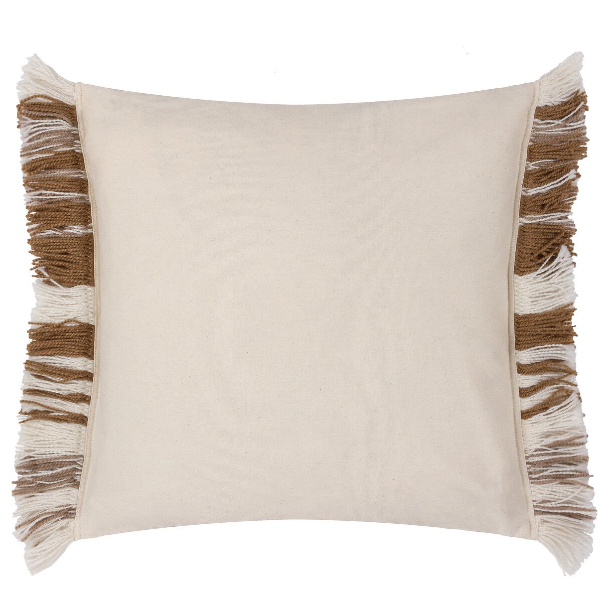Torode Fringed Cotton Filled Cushion brown , YARD