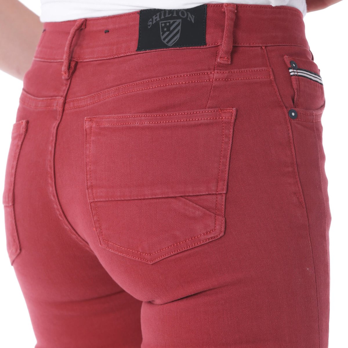 Jean coupe slim ICON rouge, SHILTON