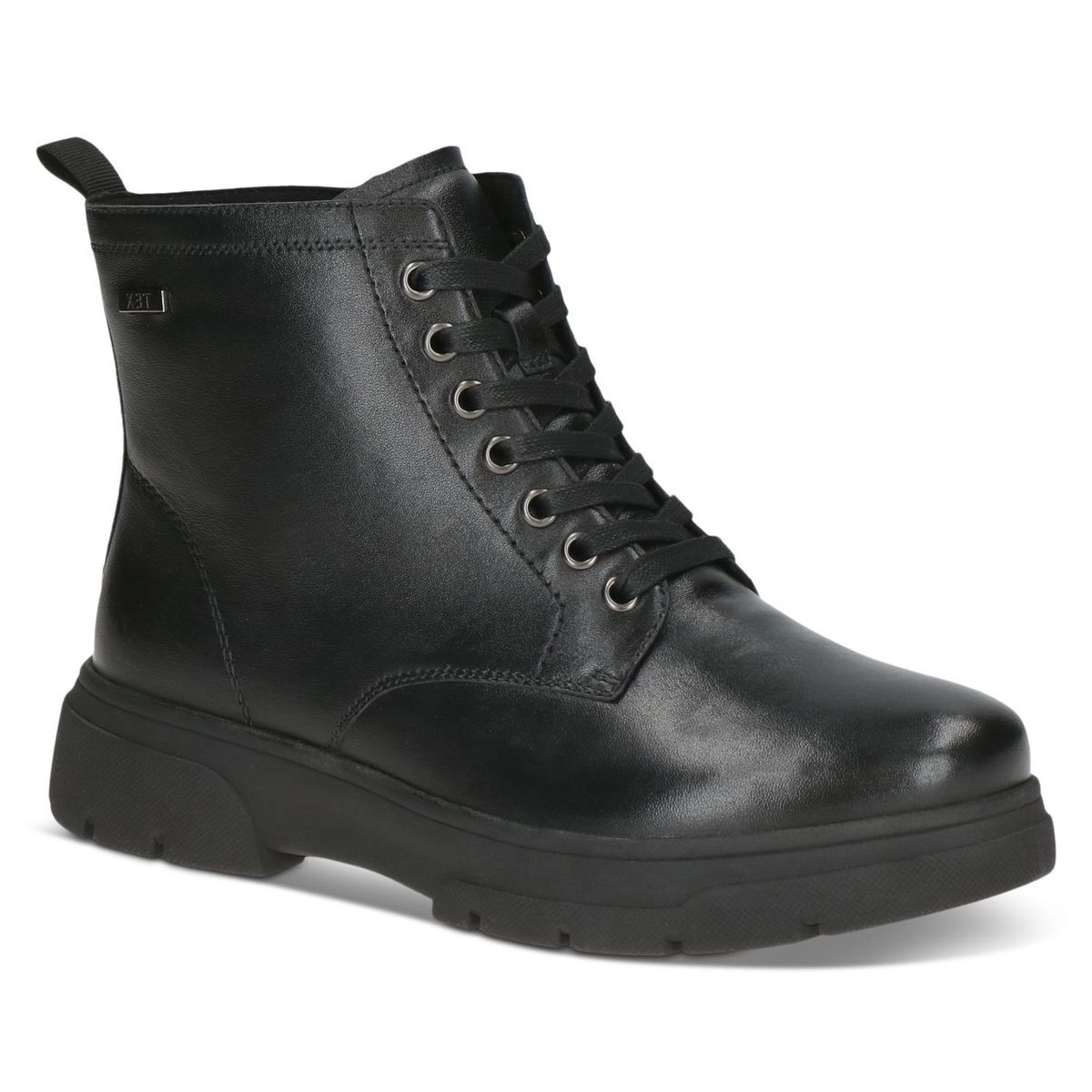 Bottine en cuir noir nappa, CAPRICE
