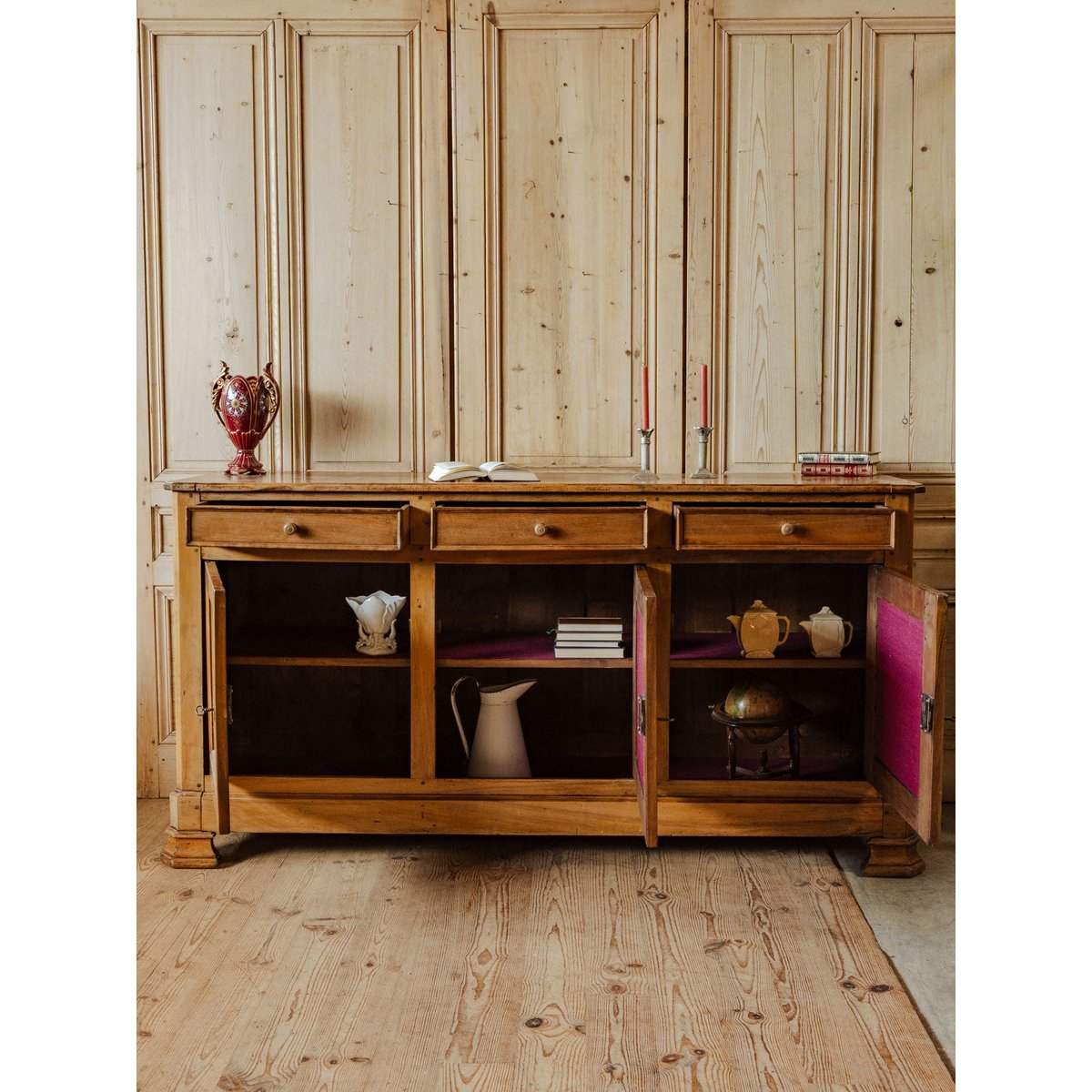 Enfilade en bois Margaret N°471 - Bon état bois foncé, DEBONGOUT