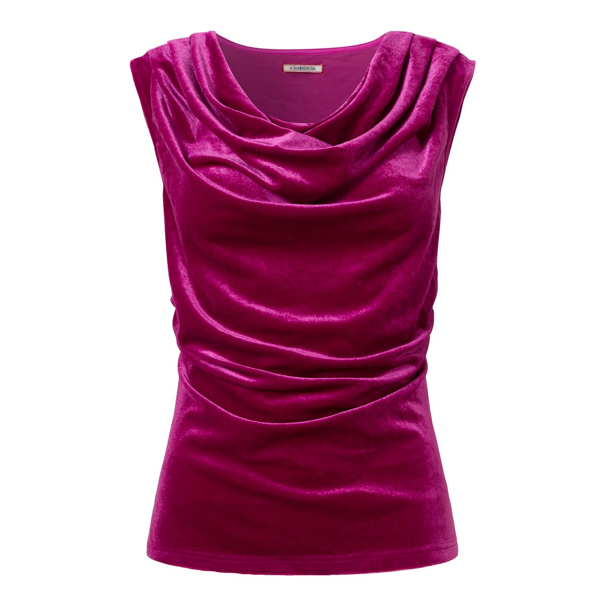 Haut Col Bénitier en Velours India rose, JOE BROWNS