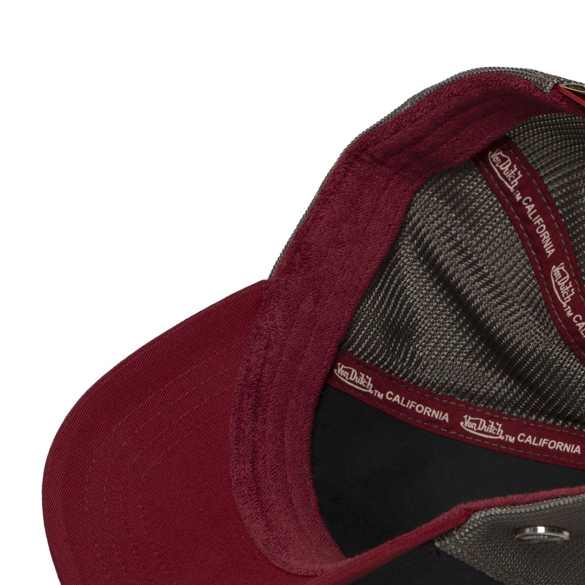 Casquette trucker TERRY bordeaux/bleu foncé/gris foncé, VON DUTCH