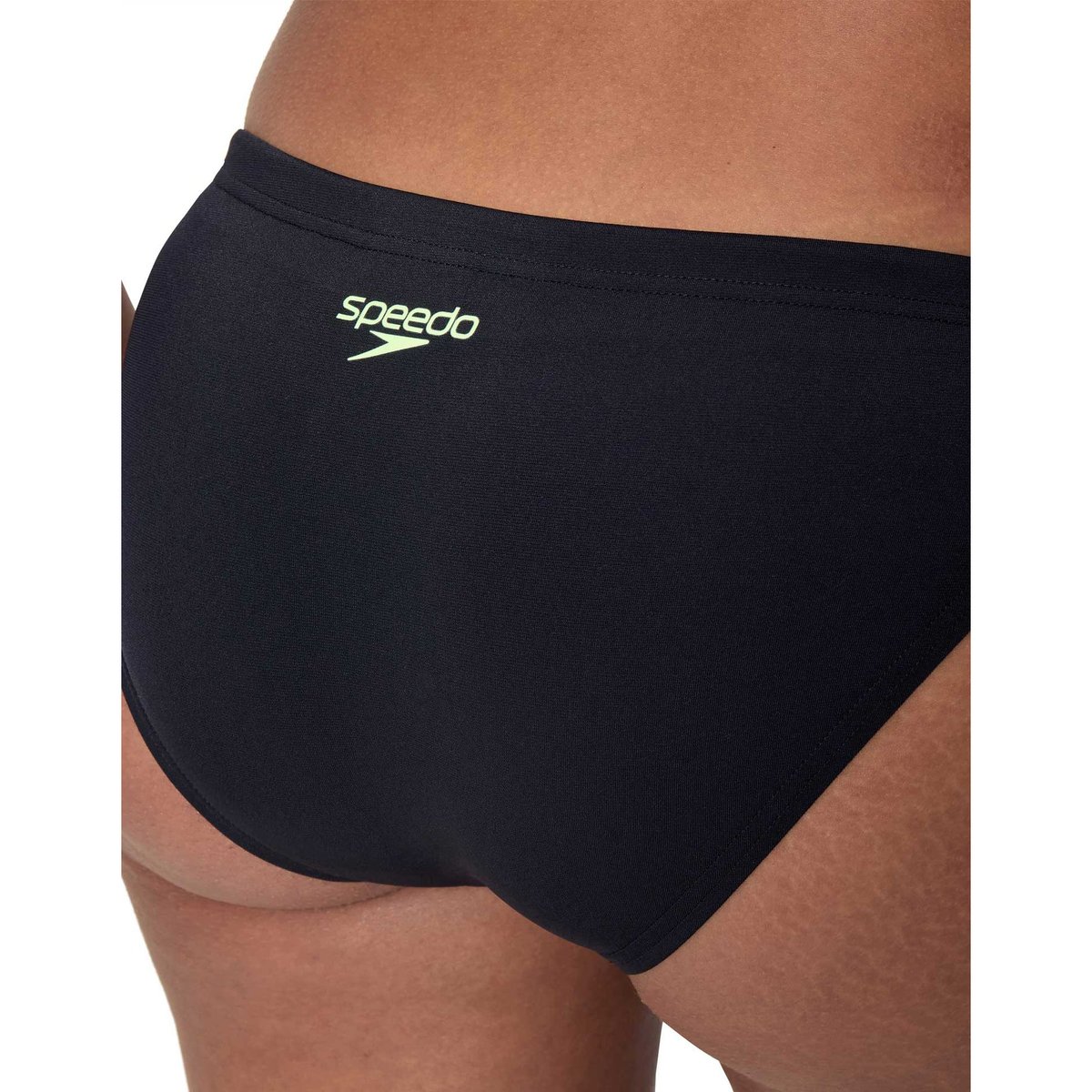 Maillot de bain 2 pièces motif/style logo répété MEDLEY noir / vert clair imprimé, SPEEDO