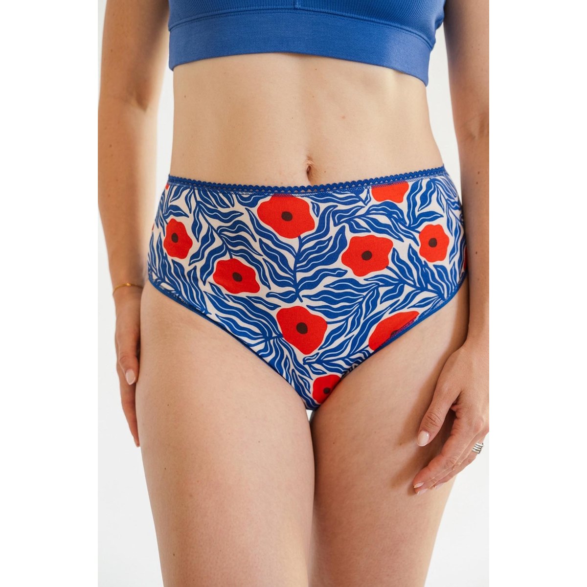 Culotte Taille Haute Coton bio majorelle, WE ARE JOLIES