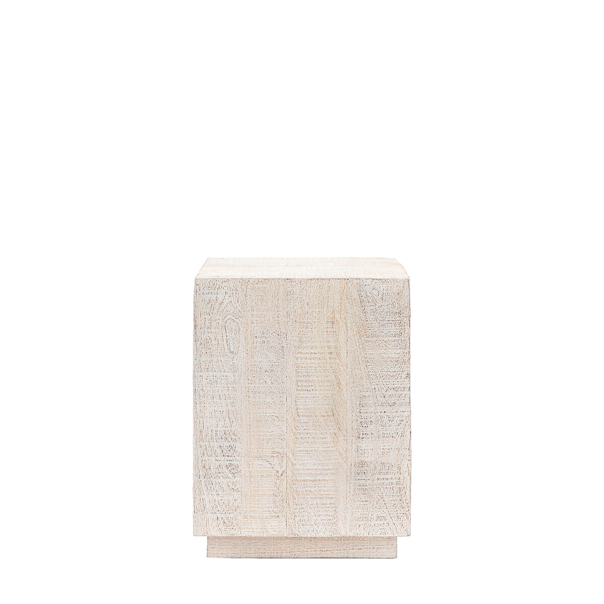 Rustana Whitewash Mango Wood Side Table wood white, ÉDITÉ