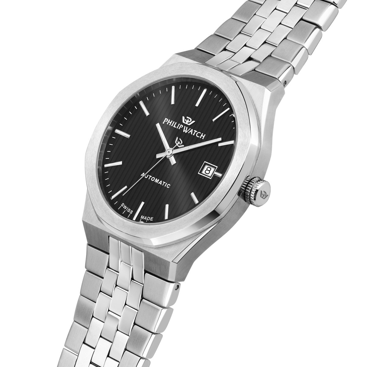 Montre automatique WINDSURF noir, multi finition, PHILIP WATCH