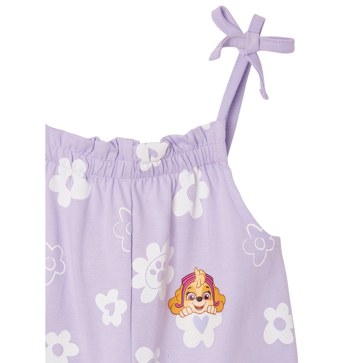 Combishort Pat Patrouille® Stella imprimé fleurs lilas, VERTBAUDET