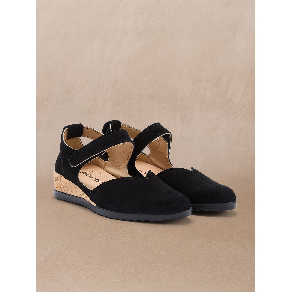 Babies patte scratch semelle amovible noir, PEDICONFORT