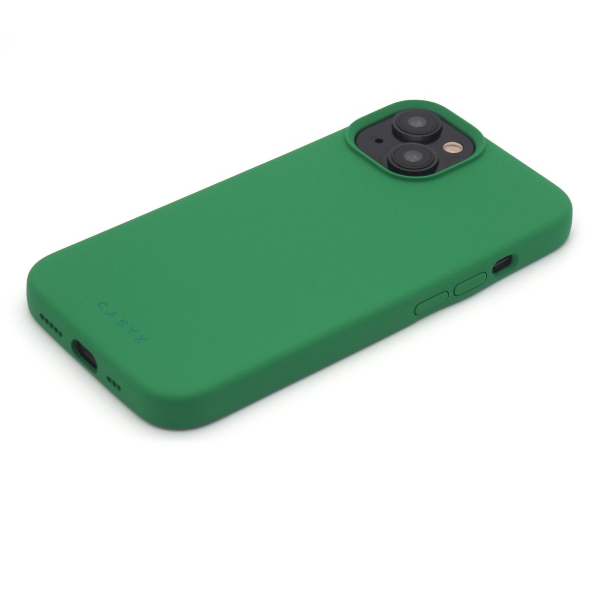 Coque iPhone 15 Plus Magsafe silli. Vert flash couleur unique, CASYX