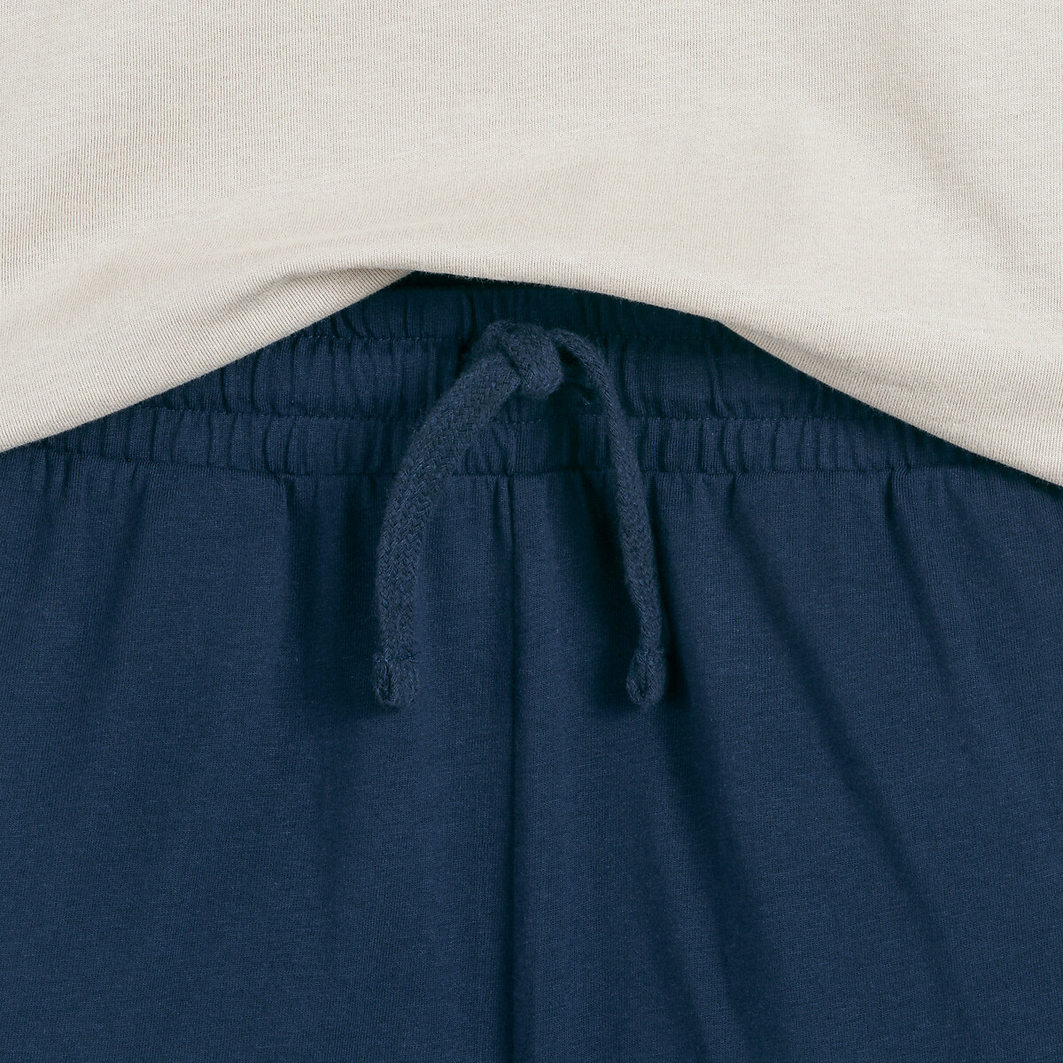 2er-Pack Kurzpyjamas aus Baumwolle, Motiv "Berge" marine+beige, LA REDOUTE COLLECTIONS