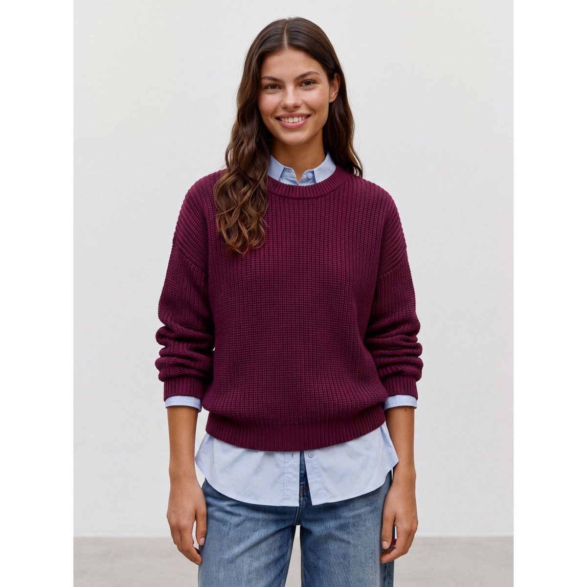 Pull En Maille windsor wine, VERO MODA