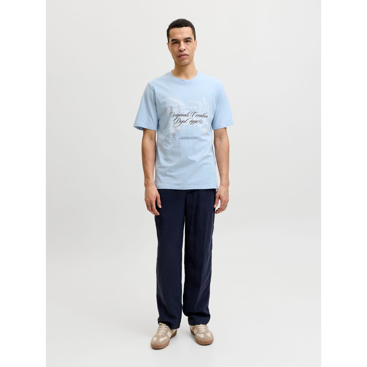 T-Shirt cashmere blue 1, JACK & JONES