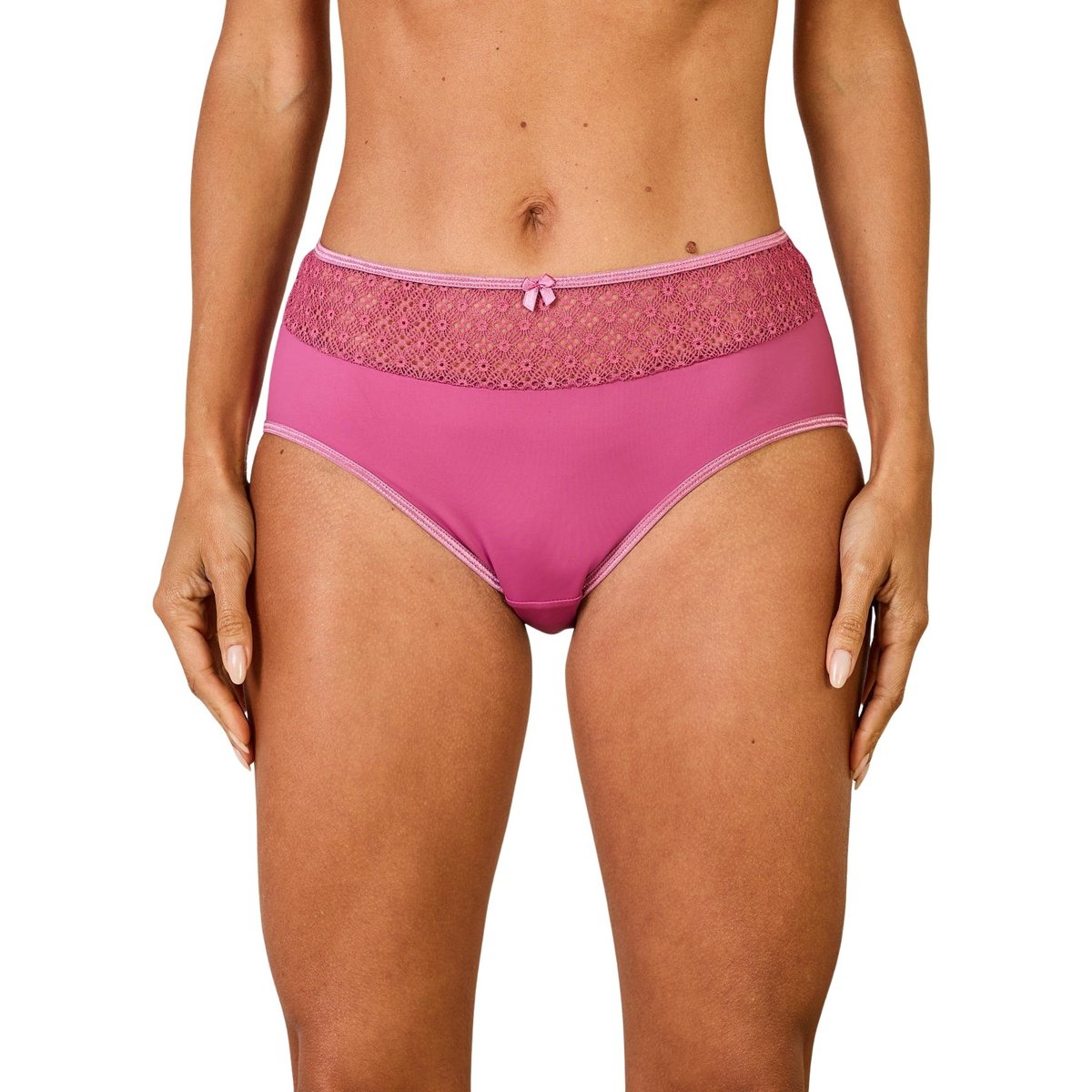 Culotte midi dentelle uni kaki, DAXON