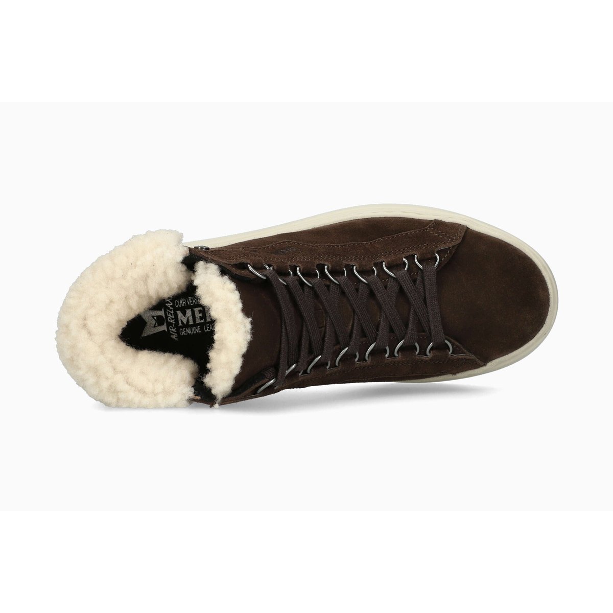 Baskets en cuir DOLIE marron foncé p5150387, MEPHISTO