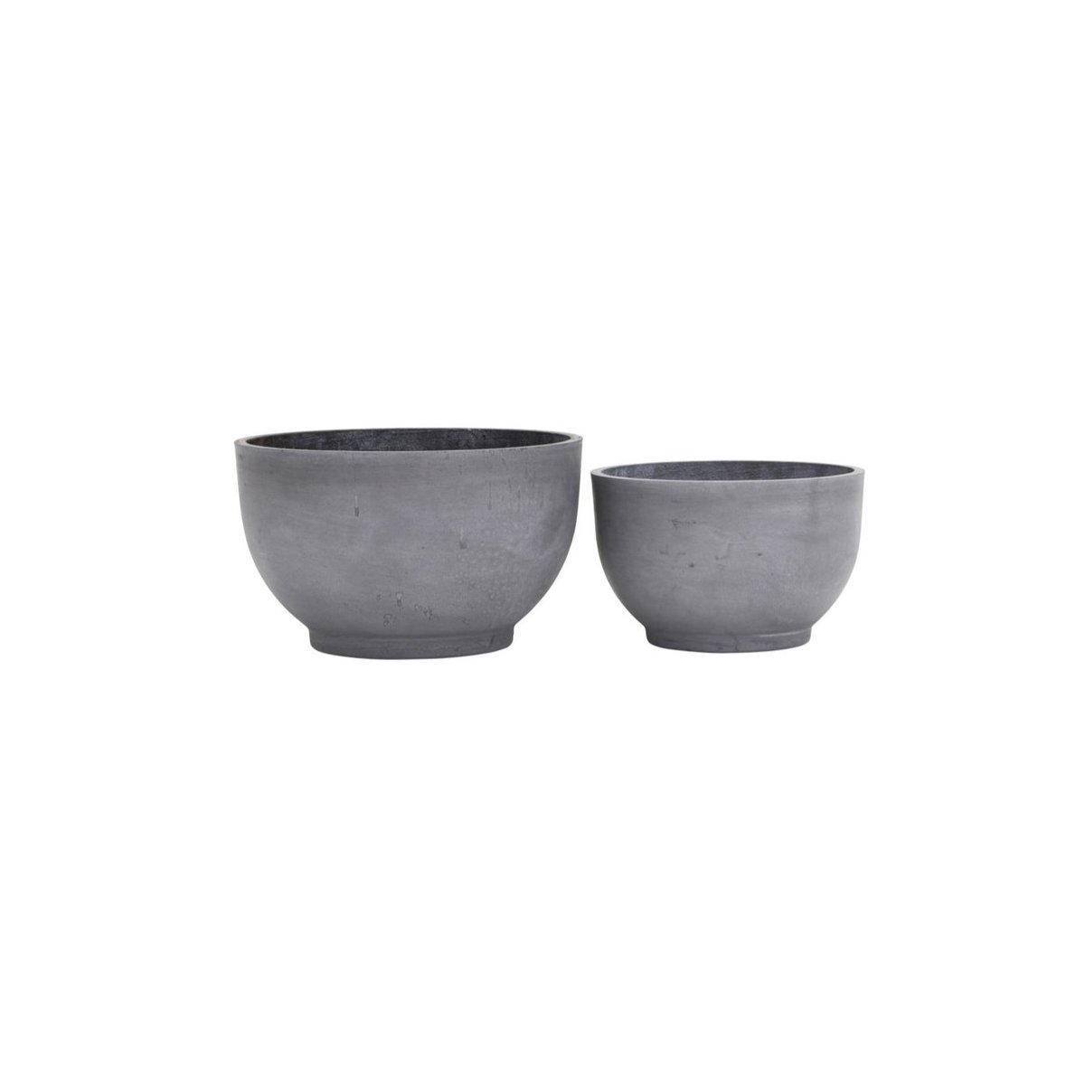 Cache-Pot Gard gris foncé lot de 2 gris foncé, HOUSE DOCTOR