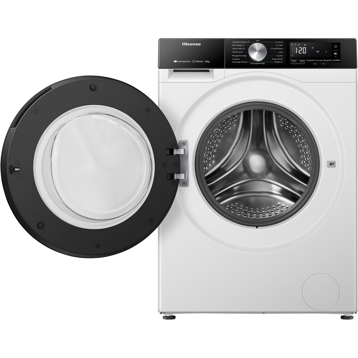 Lave linge hublot WF3S1043BW3 couleur unique, HISENSE