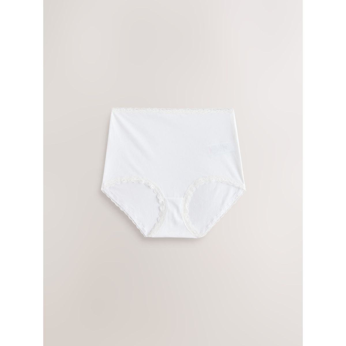 Culotte de bikini en coton/dentelle, lot 4 gris/rose/crème, NEXT