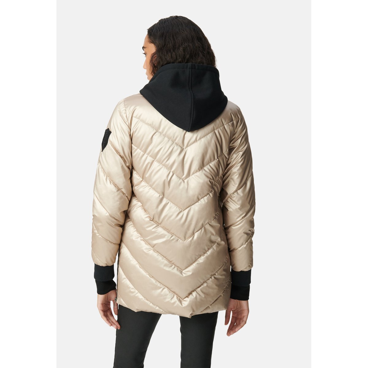 Sous-doudoune capuche molleton jaune or, IKKS